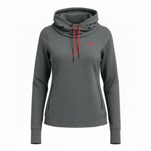 Under Armour Gray Funnel Neck Pullover Sweatshirt Large Zipper Pockets